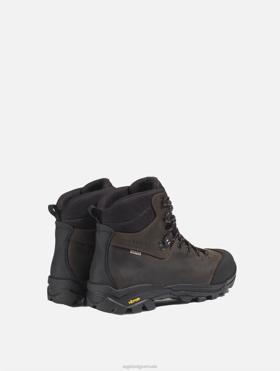 Heren schoenen donker bruin Aigle vibram waterdichte hoge schoenen J404Z273