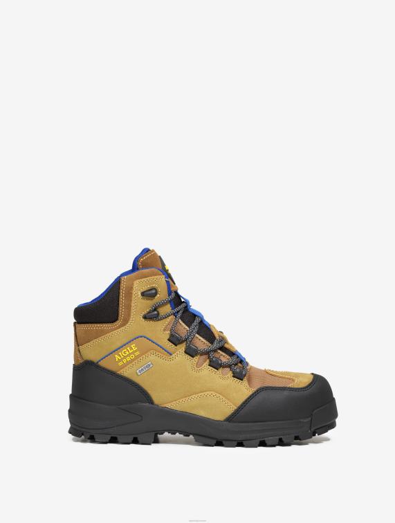 Heren schoenen kameel Aigle waterdichte en ademende leren veiligheidsschoenen J404Z286