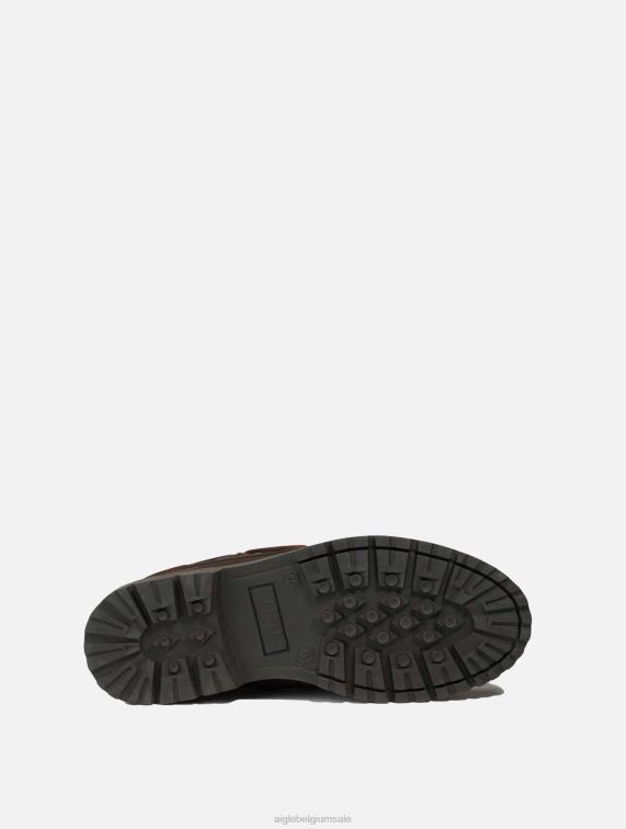 Heren schoenen kastanje/fonce Aigle loafer met vetersluiting J404Z311