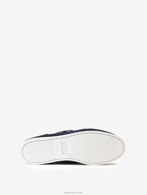 Heren schoenen rijk Aigle klassieke loafer van nubuckleer J404Z335