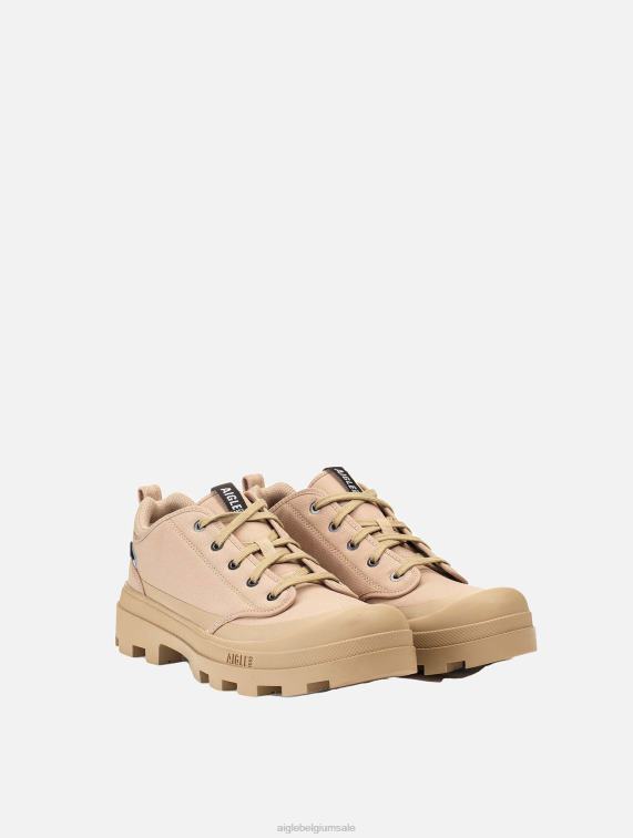 Heren schoenen sabel Aigle de laagbouwversie van de iconische wandelschoen gemaakt van gerecycled polyester J404Z277