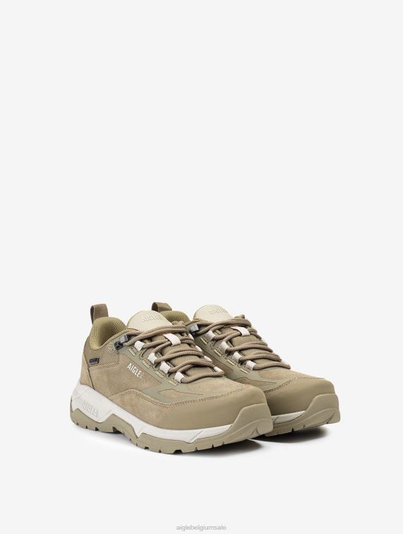 Heren schoenen taupe Aigle de ultralichte wandelschoen met waterdicht membraan J404Z267