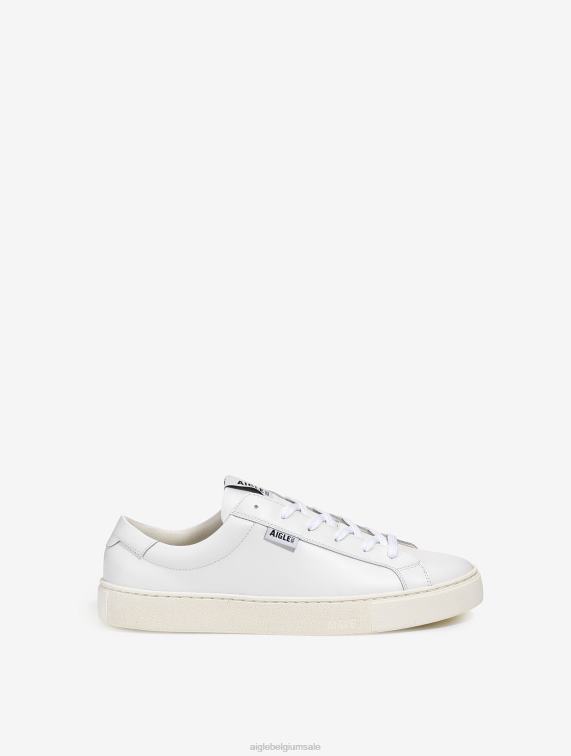 Heren schoenen blanco Aigle de tijdloze milieuvriendelijke sneaker J404Z308