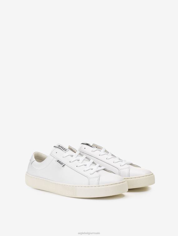 Heren schoenen blanco Aigle de tijdloze milieuvriendelijke sneaker J404Z308