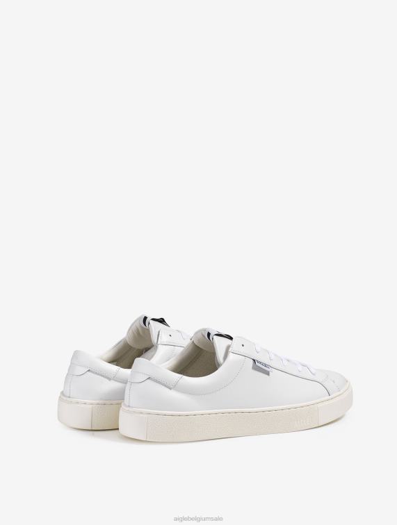 Heren schoenen blanco Aigle de tijdloze milieuvriendelijke sneaker J404Z308