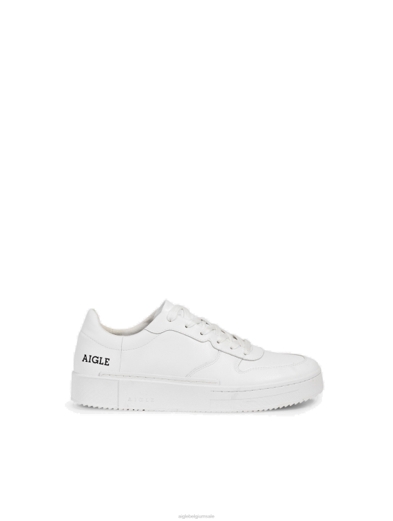 Heren schoenen blanco Aigle op basketbal geïnspireerde sneakers J404Z340