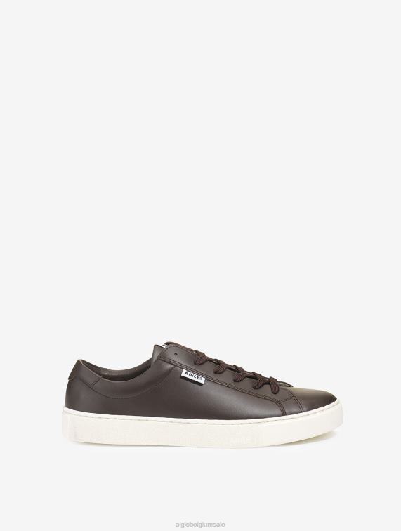 Heren schoenen cacao Aigle de tijdloze milieuvriendelijke sneaker J404Z299