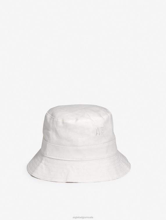 vrouwen accessoires lait pr Aigle Omkeerbare vissershoed met bies J404Z663