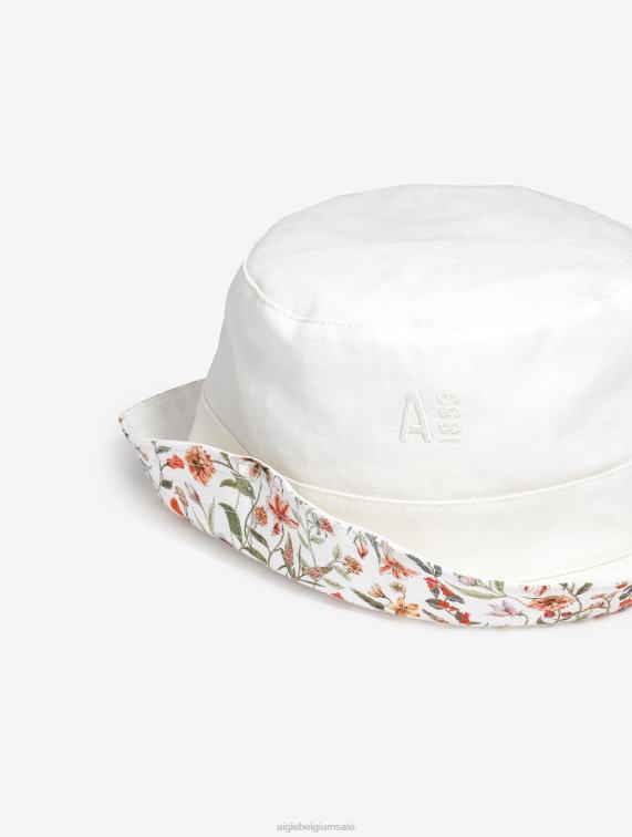 vrouwen accessoires lait pr Aigle Omkeerbare vissershoed met bies J404Z663