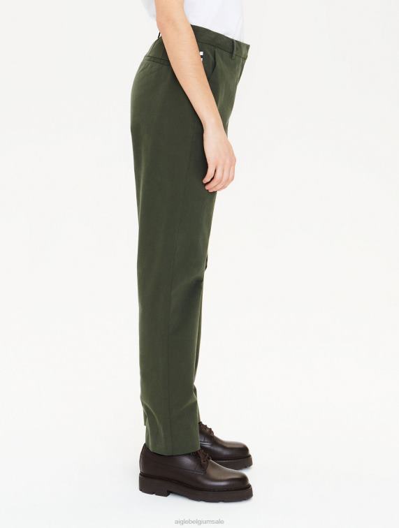 vrouwen kleren advocaat Aigle 7/8 rechte chinobroek J404Z581