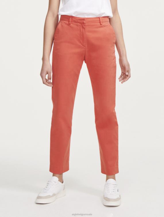 vrouwen kleren harissa Aigle 7/8 rechte chinobroek J404Z544