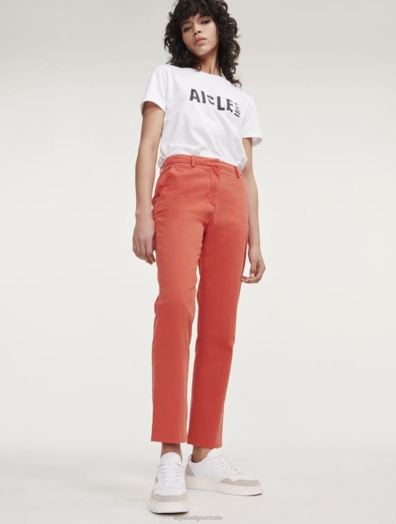 vrouwen kleren harissa Aigle 7/8 rechte chinobroek J404Z544