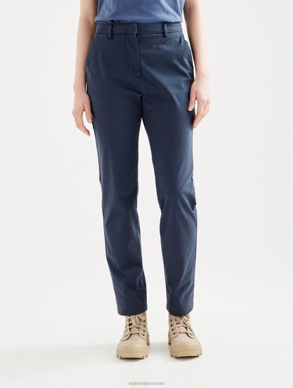 vrouwen kleren rijk Aigle 7/8 rechte chinobroek J404Z526