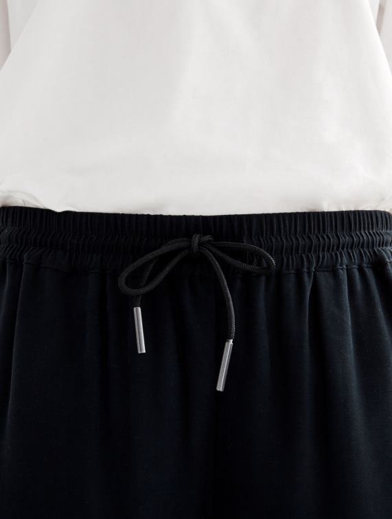 vrouwen kleren zwart Aigle losse 7/8 broek J404Z509