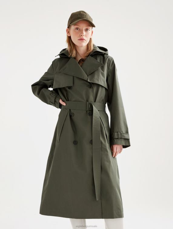 vrouwen kleren advocaat Aigle lange mtd-trenchcoat J404Z456