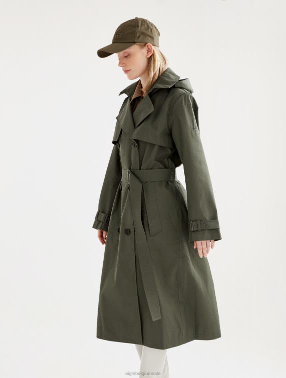 vrouwen kleren advocaat Aigle lange mtd-trenchcoat J404Z456