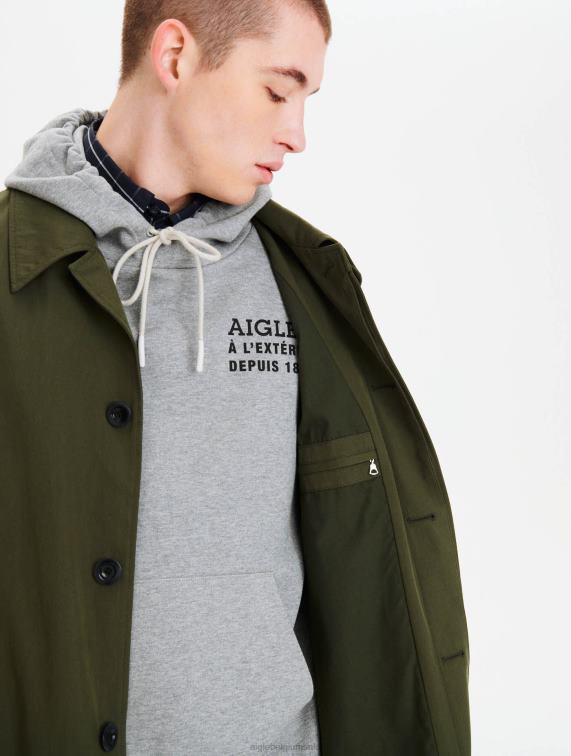 vrouwen kleren advocaat Aigle tijdloze lange trenchcoat J404Z172