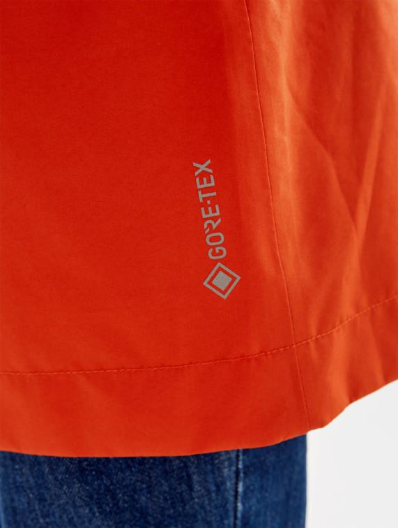 vrouwen kleren goji Aigle korte gore-tex trenchcoat met afneembare capuchon J404Z501