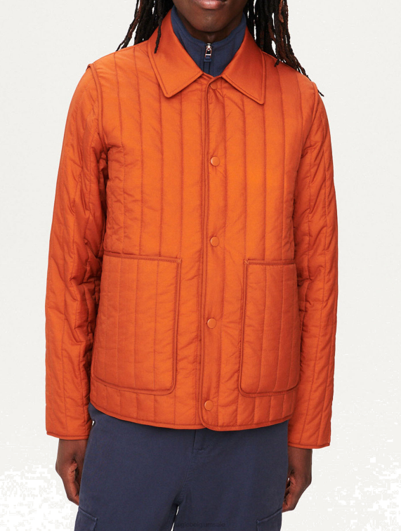 vrouwen kleren goudbruine Aigle gewatteerd jasje J404Z175