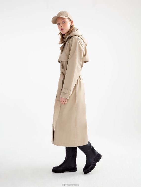 vrouwen kleren griezelig Aigle lange mtd-trenchcoat J404Z434