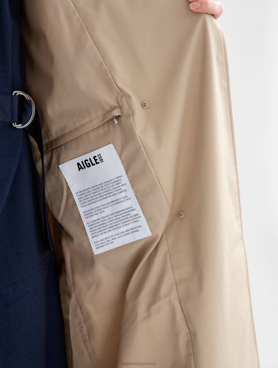 vrouwen kleren griezelig Aigle lange mtd-trenchcoat J404Z434