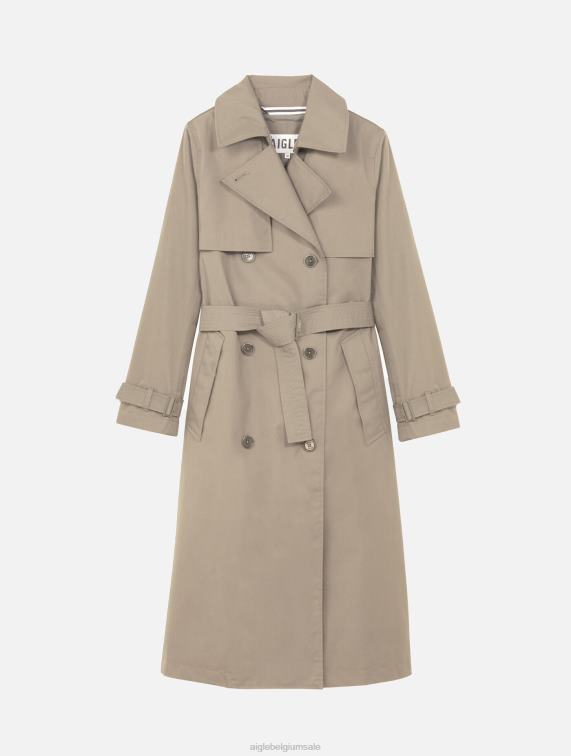 vrouwen kleren griezelig Aigle lange mtd-trenchcoat J404Z434