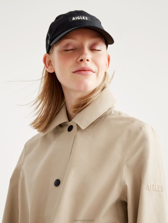 vrouwen kleren griezelig Aigle opnieuw ontworpen lange gore-tex regenjas J404Z451