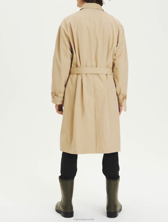 vrouwen kleren griezelig Aigle tijdloze lange trenchcoat J404Z225