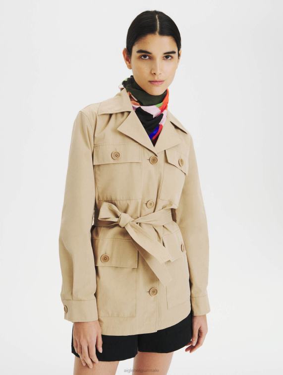 vrouwen kleren griezelig Aigle waterafstotende trenchcoat J404Z673