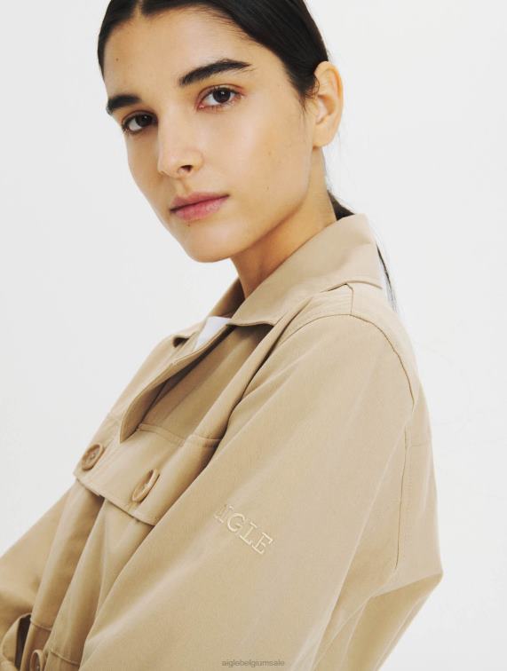 vrouwen kleren griezelig Aigle waterafstotende trenchcoat J404Z673