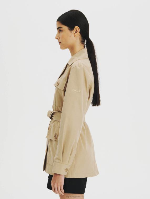 vrouwen kleren griezelig Aigle waterafstotende trenchcoat J404Z673