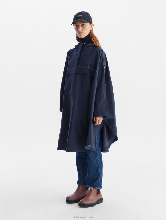 vrouwen kleren marinier Aigle waterdichte poncho voor fietsers J404Z666