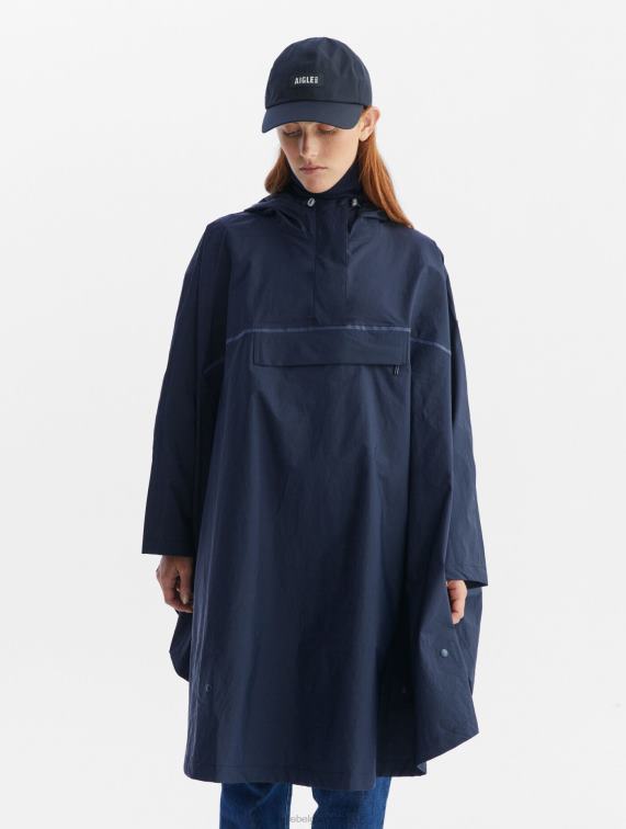 vrouwen kleren marinier Aigle waterdichte poncho voor fietsers J404Z666