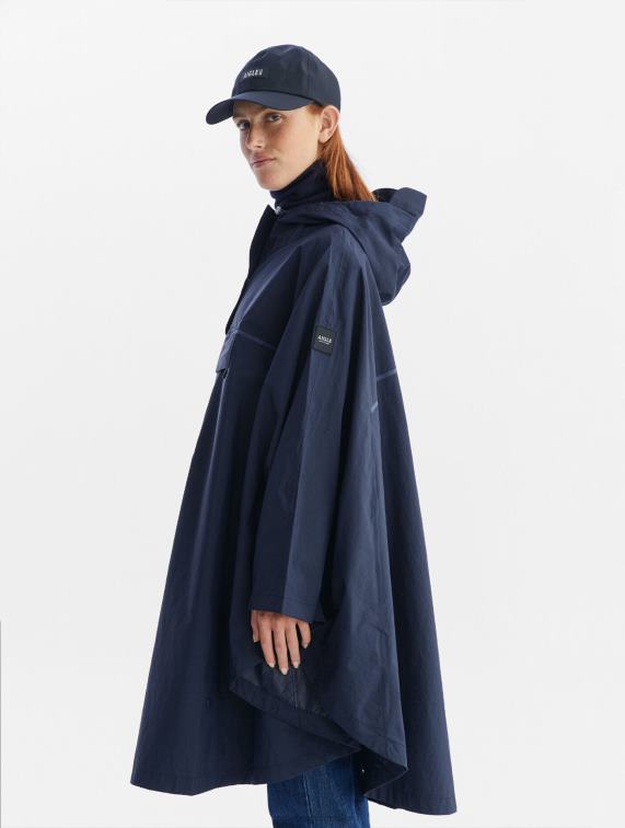 vrouwen kleren marinier Aigle waterdichte poncho voor fietsers J404Z666