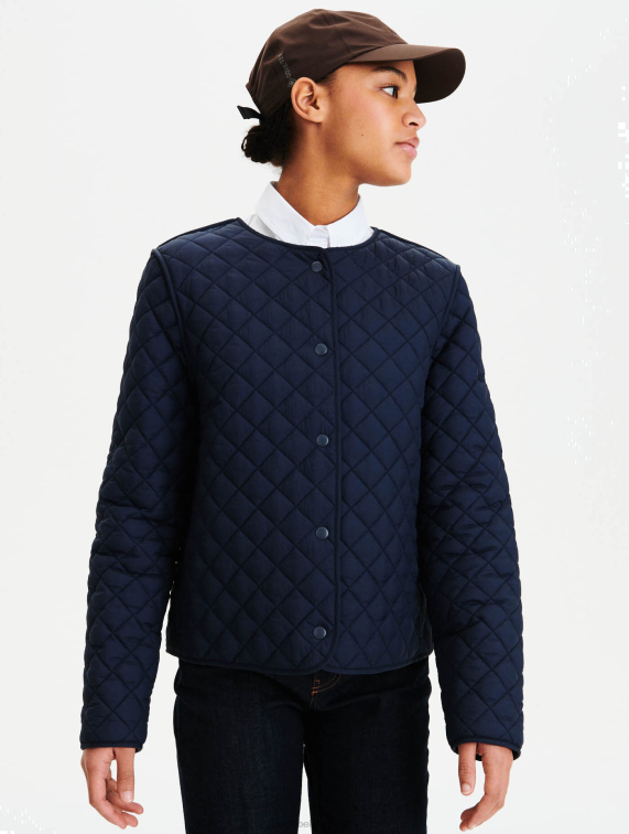 vrouwen kleren rijk Aigle kort lichtgewicht gewatteerd jack J404Z678