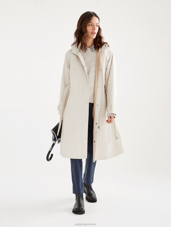 vrouwen kleren sabel Aigle opnieuw ontworpen lange mtd-trenchcoat J404Z484
