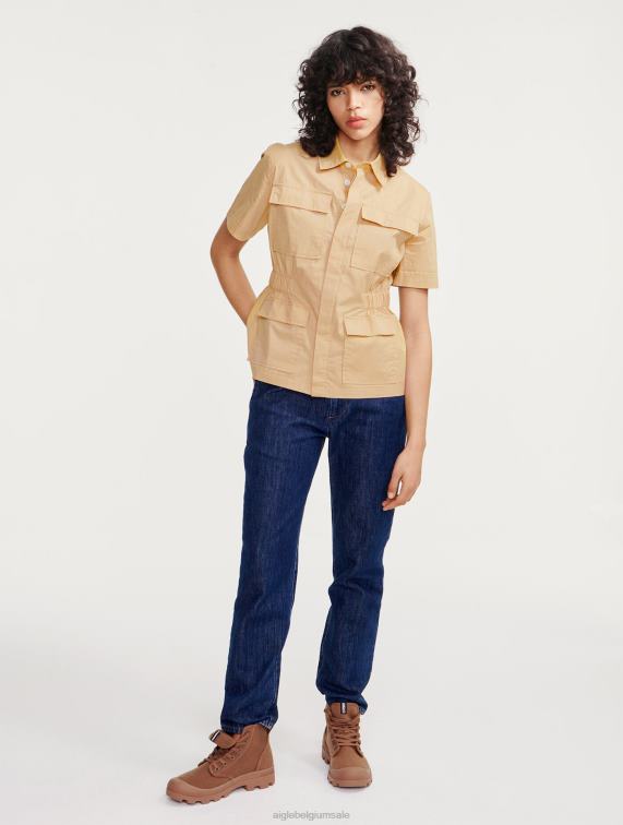 vrouwen kleren griezelig Aigle Safari-jack met korte mouwen J404Z442