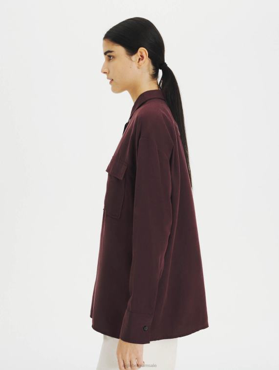 vrouwen kleren toffee Aigle oversized overhemd J404Z618