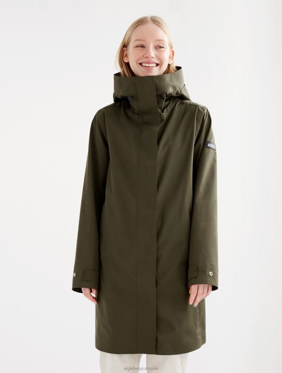vrouwen kleren alg Aigle lange mtd-parka J404Z441