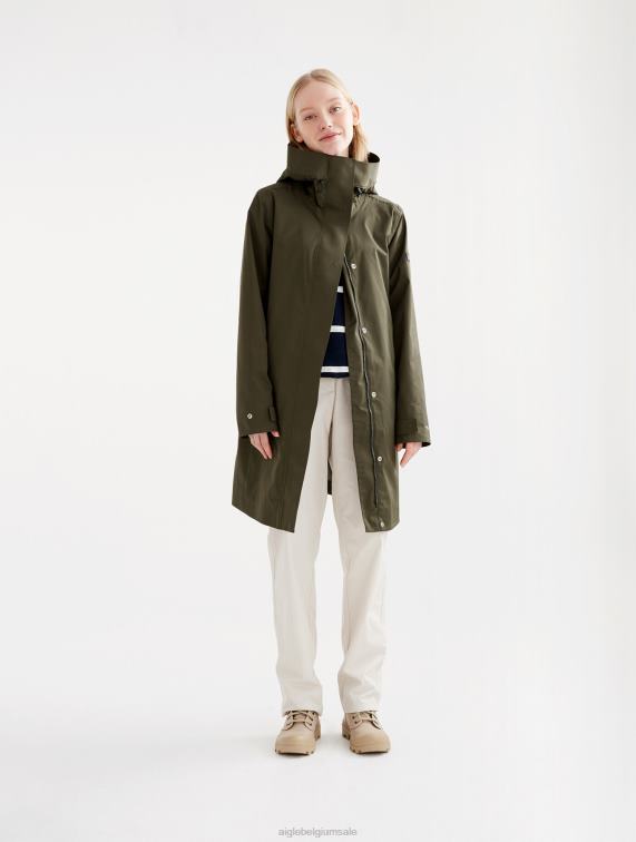 vrouwen kleren alg Aigle lange mtd-parka J404Z441
