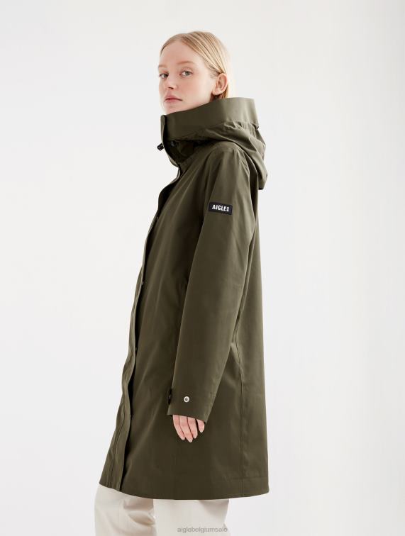 vrouwen kleren alg Aigle lange mtd-parka J404Z441