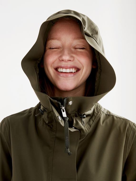 vrouwen kleren alg Aigle lange mtd-parka J404Z441