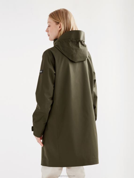 vrouwen kleren alg Aigle lange mtd-parka J404Z441