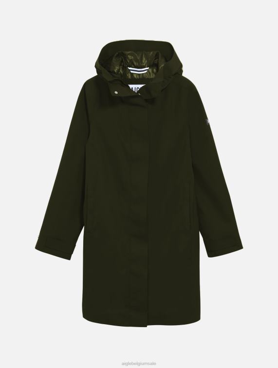 vrouwen kleren alg Aigle lange mtd-parka J404Z441