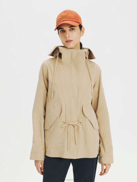 vrouwen kleren griezelig Aigle korte fishtail-parka J404Z676