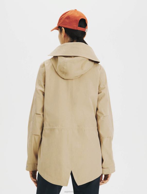 vrouwen kleren griezelig Aigle korte fishtail-parka J404Z676