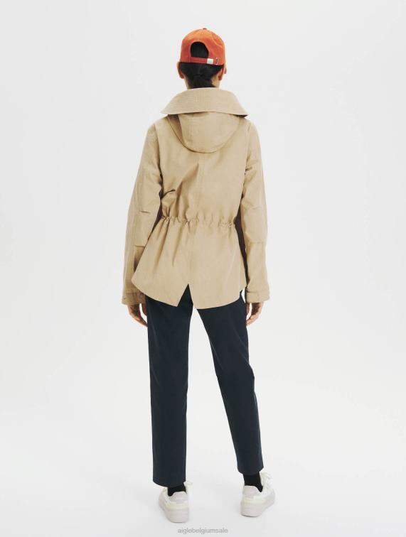 vrouwen kleren griezelig Aigle korte fishtail-parka J404Z676