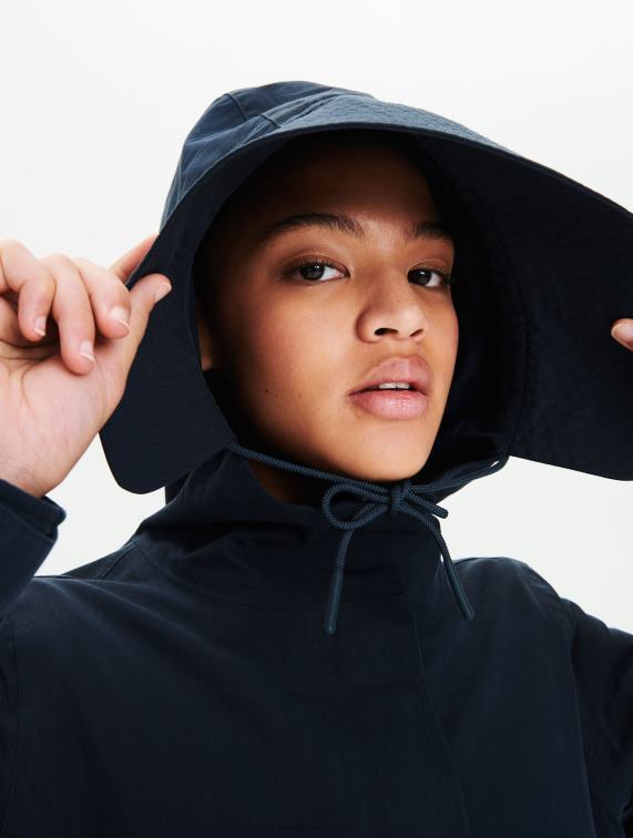 vrouwen kleren rijk Aigle korte fishtail-parka J404Z679