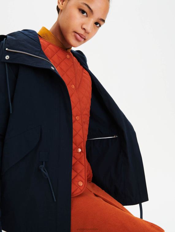 vrouwen kleren rijk Aigle korte fishtail-parka J404Z679