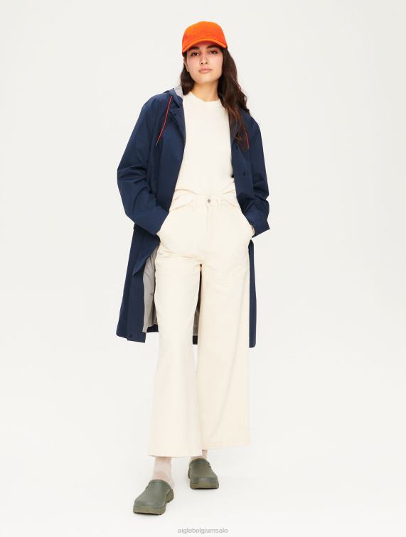 vrouwen kleren rijk blauw Aigle zeer warme donsparka en gore-tex J404Z688